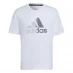 Мужские шорты adidas AEROREADY Designed to Move Sport Logo Tee Mens White