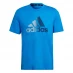 Мужские шорты adidas AEROREADY Designed to Move Sport Logo Tee Mens Blue Rush
