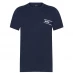 Boss Logo Crew Neck T Shirt Dark Blue 405