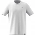 adidas Essentials Single Jersey Linear Embroidered Logo T-Shirt Mens White Badge