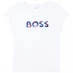 Boss Logo T Shirt White 10B