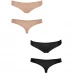 Женское нижнее белье Emporio Armani 2 Pack Basic Thongs 06220 Blk/Nude