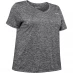 Жіноча футболка Under Armour Tech Twist T Shirt + Womens Black