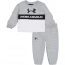 Детский спортивный костюм Under Armour Armour Pieced Branded Logo Hoodie Set Baby Boys Grey