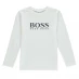 Детская футболка Boss Boy's Logo Long Sleeve T Shirt White 10B