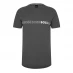 Boss Logo Slim T Shirt Dark Grey 029
