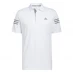 adidas 3 Stripe Polo Shirt Mens White