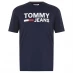 Tommy Jeans Corp Logo Tee Black Iris