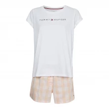 Женская пижама Tommy Bodywear Short Sleeve Woven T Shirt Pyjama Set