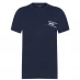 Boss Logo Crew Neck T Shirt Dark Blue 405