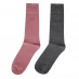 Boss Hugo Boss 2 Pack of Plain Socks Mens Open Pink 692