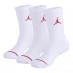 Air Jordan 3 Pack Crew Socks Juniors White