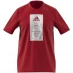 adidas Graphic Logo T-Shirt Mens Red Tour