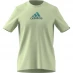 adidas Graphic Logo T-Shirt Mens Lime Fade