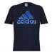 adidas Graphic Logo T-Shirt Mens Navy BOS