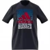 adidas Graphic Logo T-Shirt Mens Navy Whirl