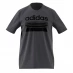 adidas Graphic Logo T-Shirt Mens Grey Horizon