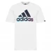 adidas Graphic Logo T-Shirt Mens White BOS