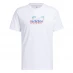 adidas Graphic Logo T-Shirt Mens White Palm