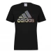 adidas Graphic Logo T-Shirt Mens Black BOS