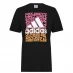 adidas Graphic Logo T-Shirt Mens Black Whirl