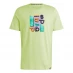adidas Graphic Logo T-Shirt Mens Lime Two Tone