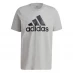 adidas Graphic Logo T-Shirt Mens Grey BOS