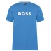 Boss Logo Print T-Shirt Royal Blue 490