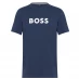 Boss Logo Print T-Shirt Navy 413