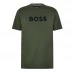 Boss Logo Print T-Shirt Khaki 303