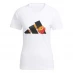 Женская футболка adidas AEROREADY Flower Graphic Running T-Shirt Womens White