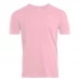 Lee Cooper Round Neck T Shirt Mens Pink