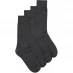 Boss 2 Pack Plain Socks Charcoal 012