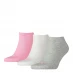 Puma 3 Pack of Trainer Socks Prism Pink