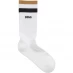 Boss QS Rib Stripe Socks White 100