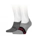 Calvin Klein Klein Logo Foot Socks 2 Pack Mens Grey