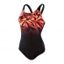 Закрытый купальник Speedo HB Place Muscle Back Swimsuit Ladies Black/Lava Red