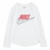 Детская футболка Nike Long Sleeve Futura Tee Infant Girls White