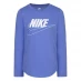 Детская футболка Nike Long Sleeve Futura Tee Infant Girls Polar Blue