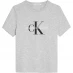 Calvin Klein Jeans Junior Monogram T Shirt Light Grey