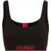 Жіноча білизна Hugo Sporty Logo Bralette Black 001