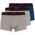 Мужские трусы Hugo 3 Pack Boxer Shorts Grey/Ash/Blue