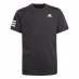 adidas Club 3S T Shirt Junior Boys Black/White