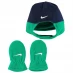 Nike Swoosh Trapper Hat And Mitten Set Midnight Navy