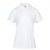 Slazenger Plain Polo Shirt Womens White