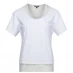 Golddigga Double Plain T Shirt Ladies White/Grey M