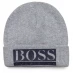 Boss Boys Logo Knitted Beanie Grey A32