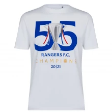 Мужская футболка с коротким рукавом Castore Rangers FC Champion T Shirt Mens