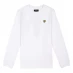 Детская футболка Lyle and Scott Classic Long Sleeve T Shirt Bright White