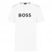 Boss Round Neck Logo T Shirt Natural 107